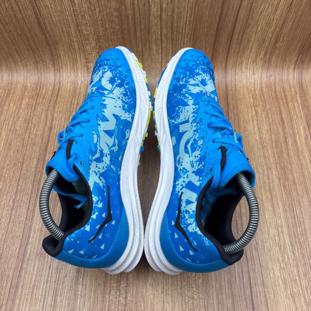 Hoka Crescendo XC Spikes Mens 9 Womens 10.5 Blue Yellow Track Running 1141272 - Picture 5 of 8